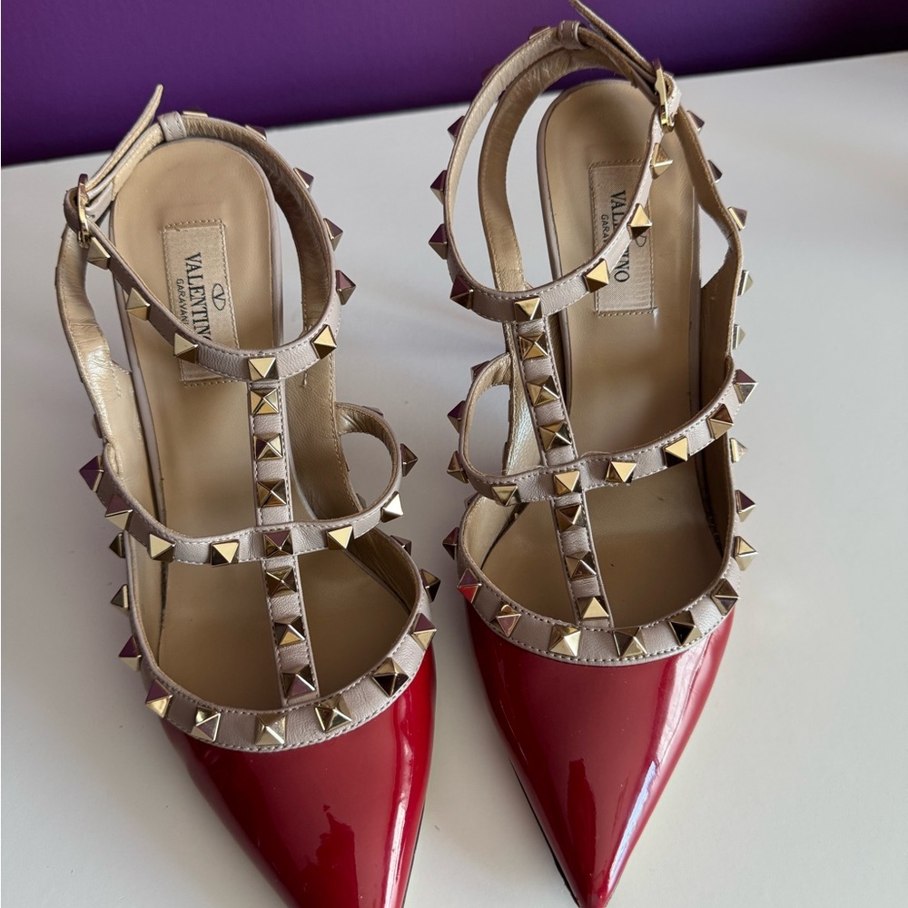 Valentino Red Studded pumps - Picture 4 of 5